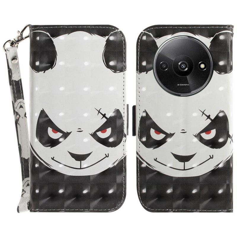 Θηκη Κινητου Poco C61 Angry Panda Με Λουράκι