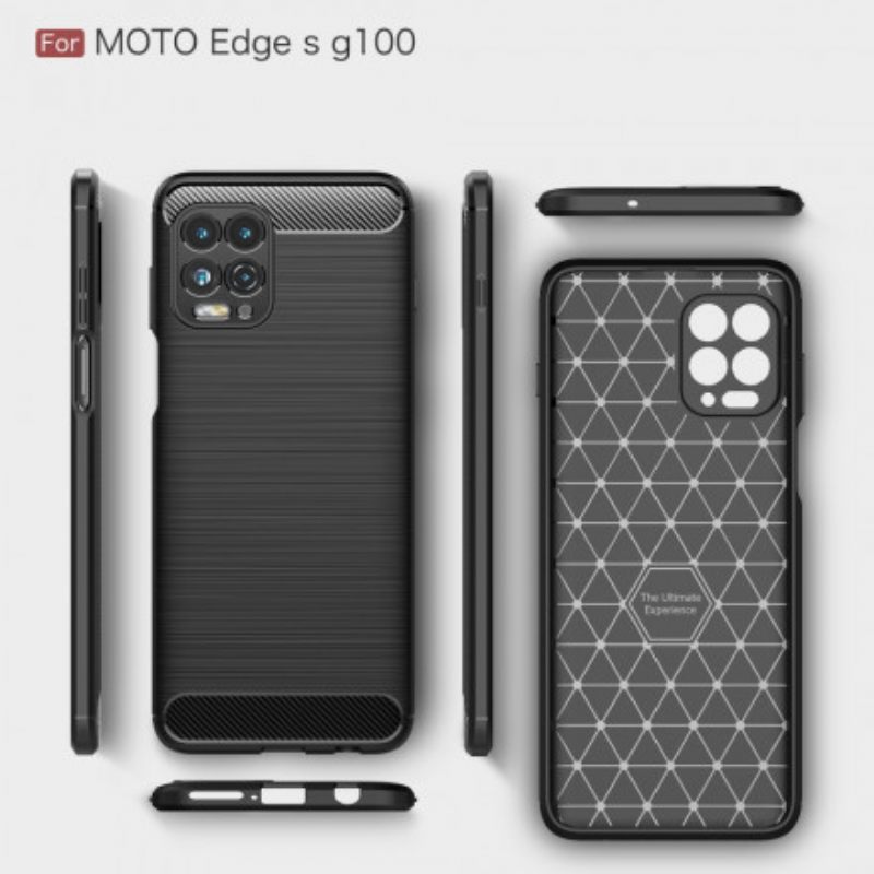 θηκη κινητου Moto G100 Βουρτσισμένη Ίνα Άνθρακα