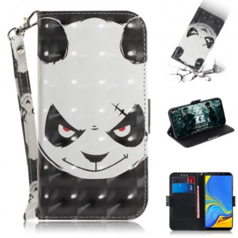 Κάλυμμα Samsung Galaxy A9 με κορδονι Angry Panda Με Λουράκι