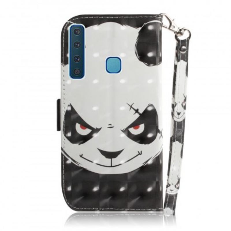 Κάλυμμα Samsung Galaxy A9 με κορδονι Angry Panda Με Λουράκι