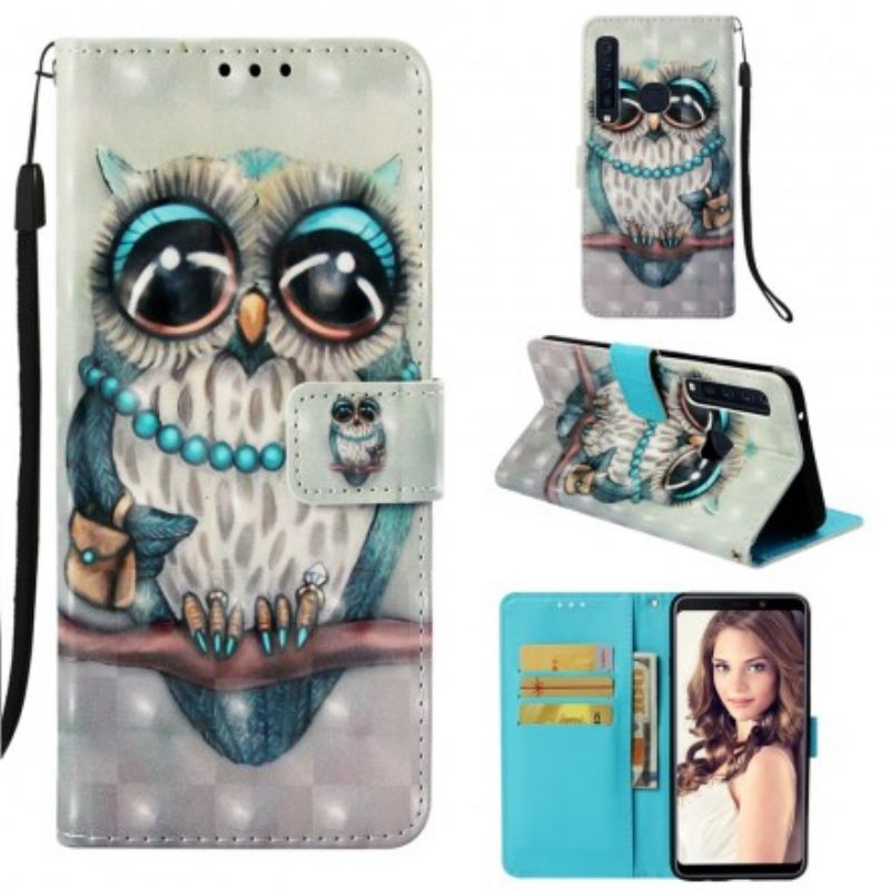 Κάλυμμα Samsung Galaxy A9 με κορδονι Miss Strappy Owl