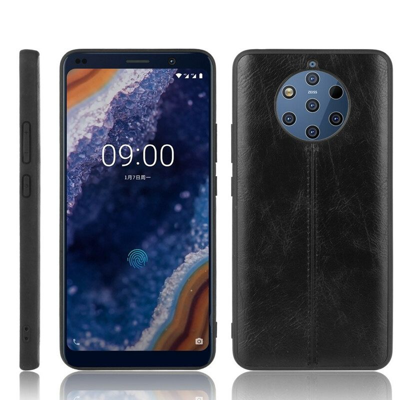 θηκη κινητου Nokia 9 PureView Εφέ Δέρματος Ραφής