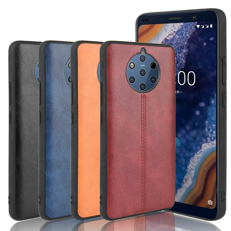 θηκη κινητου Nokia 9 PureView Εφέ Δέρματος Ραφής