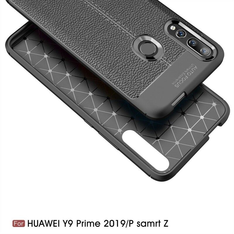 θηκη κινητου Huawei P Smart Z / Honor 9X Δερμάτινο Εφέ Litchi Double Line