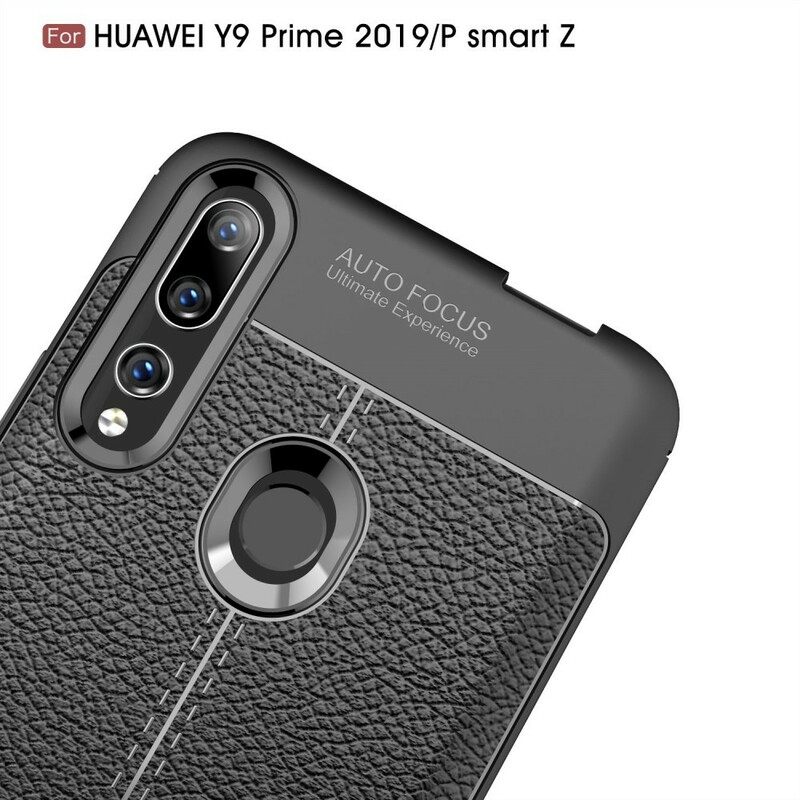 θηκη κινητου Huawei P Smart Z / Honor 9X Δερμάτινο Εφέ Litchi Double Line