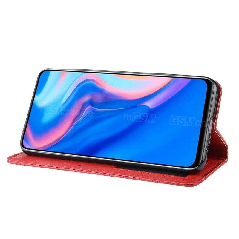 θηκη κινητου Huawei P Smart Z / Honor 9X Θήκη Flip Στυλιζαρισμένο Vintage Δερμάτινο Εφέ