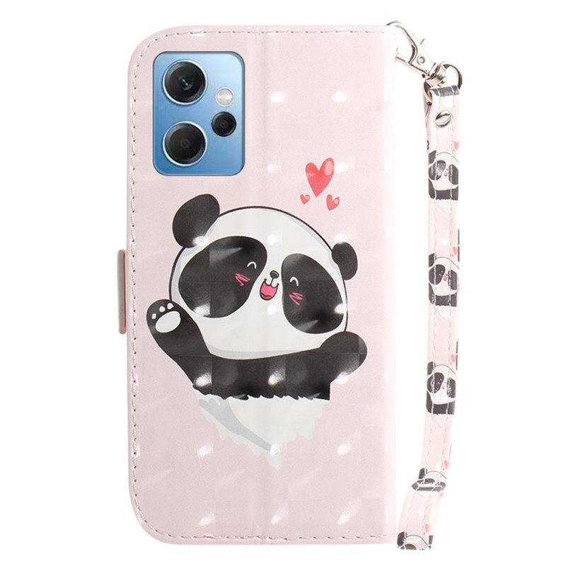 Κάλυμμα Xiaomi Redmi Note 12 4G με κορδονι Panda Love With Lanyard