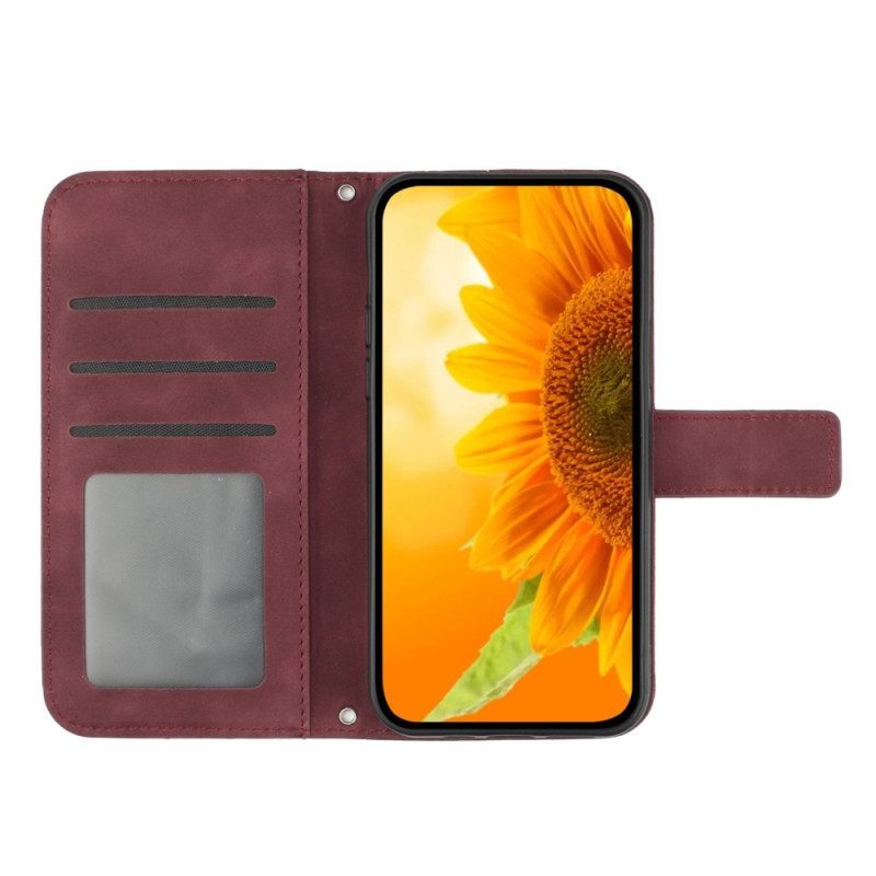 Κάλυμμα Xiaomi Redmi Note 12 4G με κορδονι Strappy Sunflower