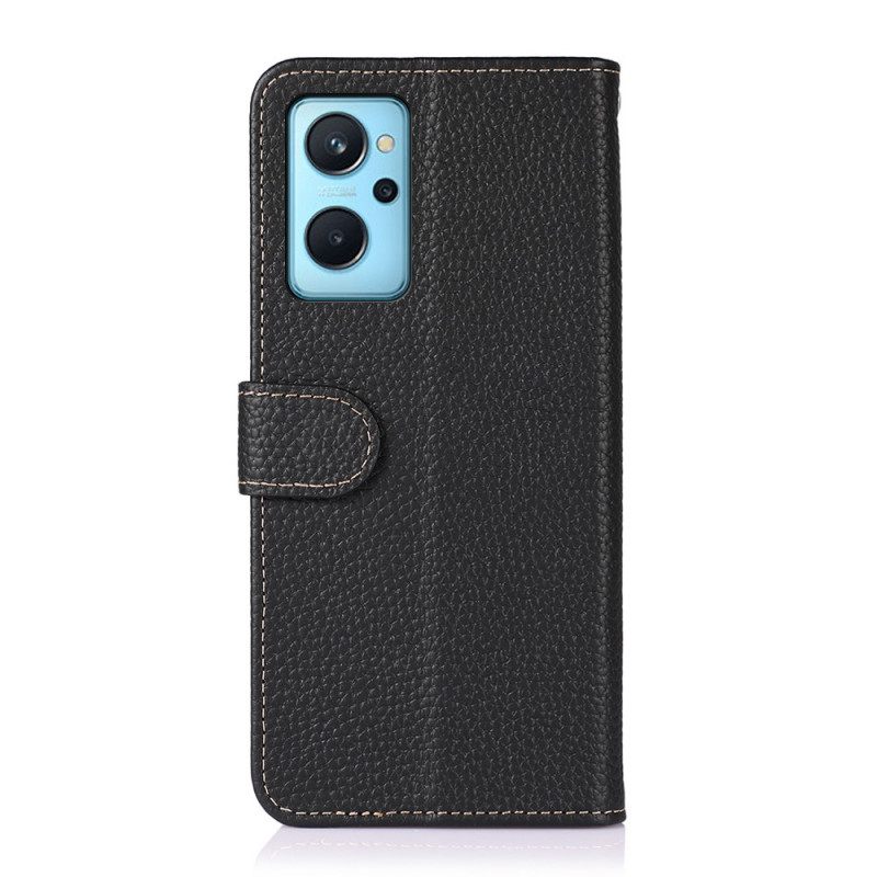 Κάλυμμα Realme 9i Litchi Leather Khazneh Rfid