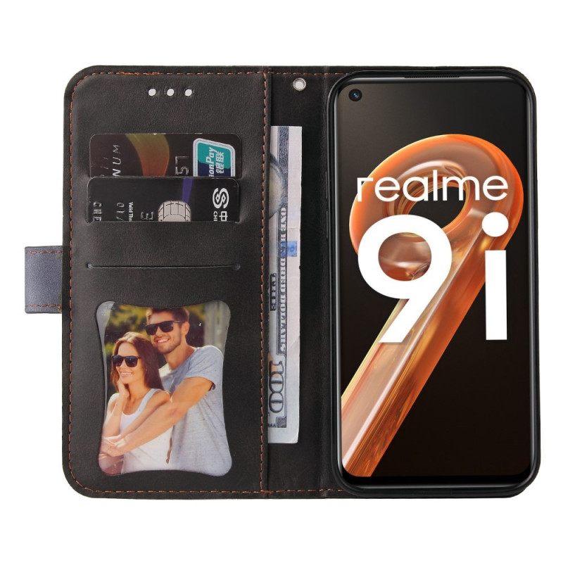 Κάλυμμα Realme 9i με κορδονι Δίχρωμο Με Λουράκι