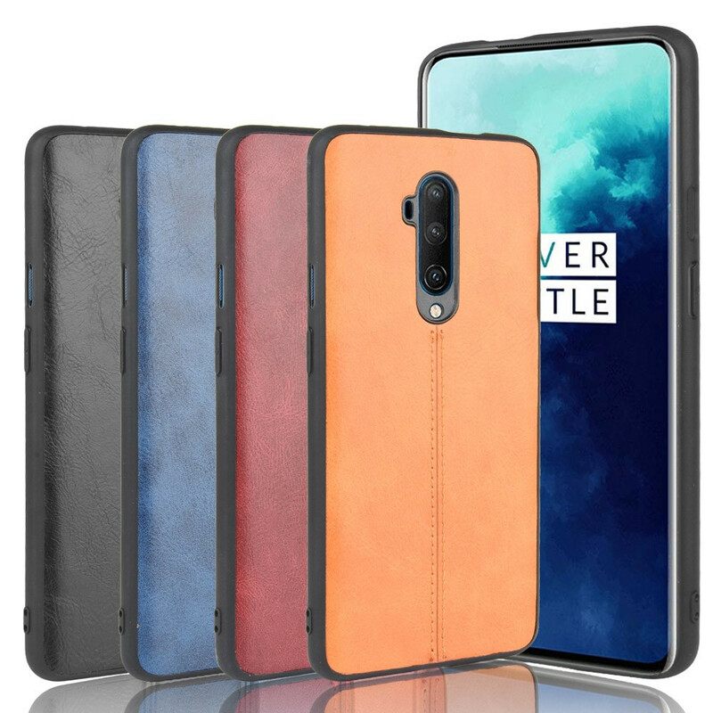 Θήκη OnePlus 7T Pro Εφέ Δέρματος Ραφής