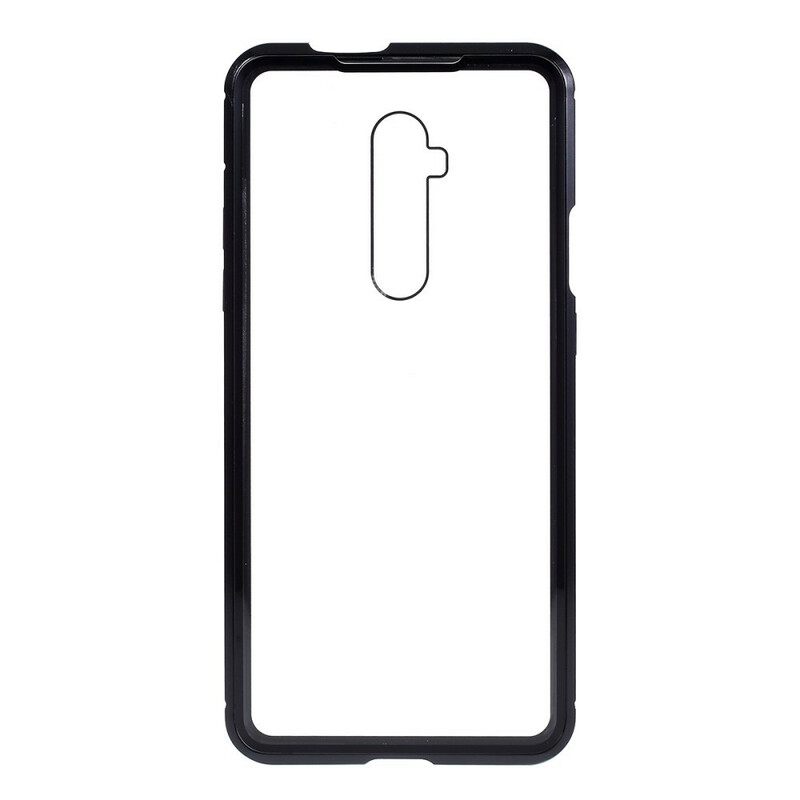 Θήκη OnePlus 7T Pro Μεταλλικές Άκρες Και Σκληρυμένο Γυαλί