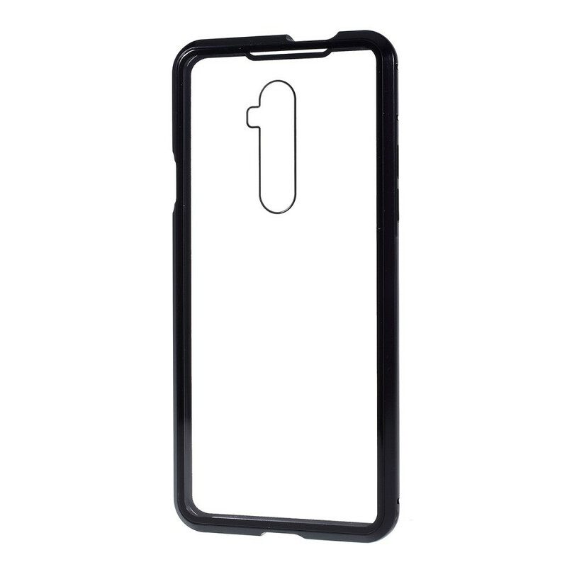 Θήκη OnePlus 7T Pro Μεταλλικές Άκρες Και Σκληρυμένο Γυαλί