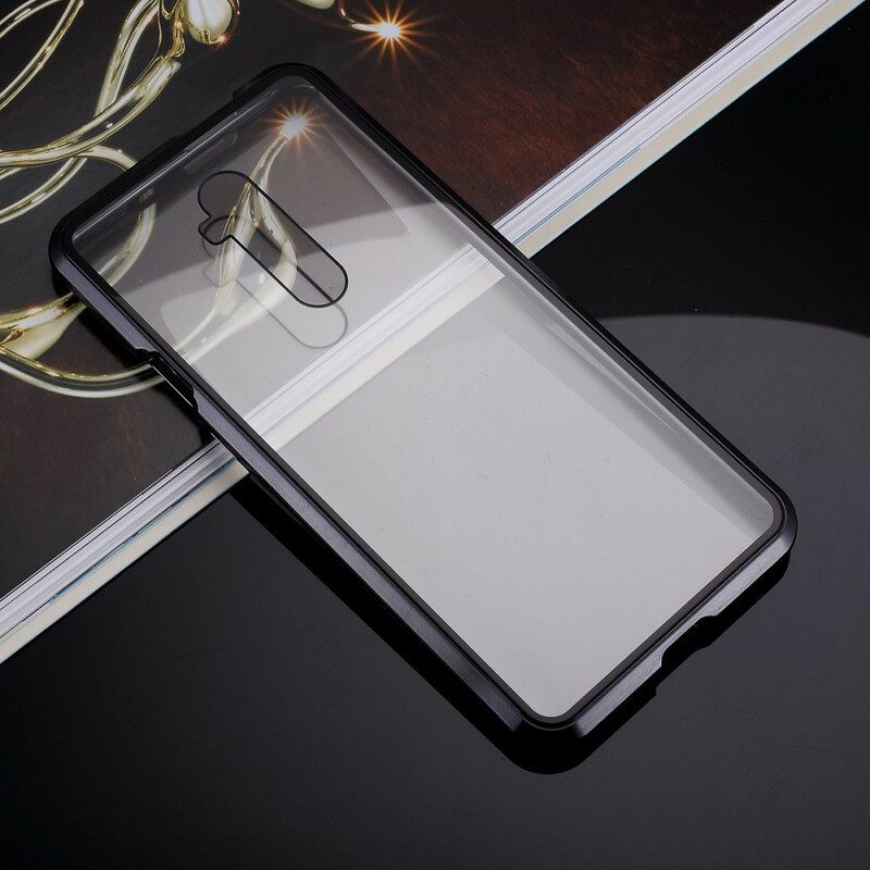 Θήκη OnePlus 7T Pro Μεταλλικές Άκρες Και Σκληρυμένο Γυαλί