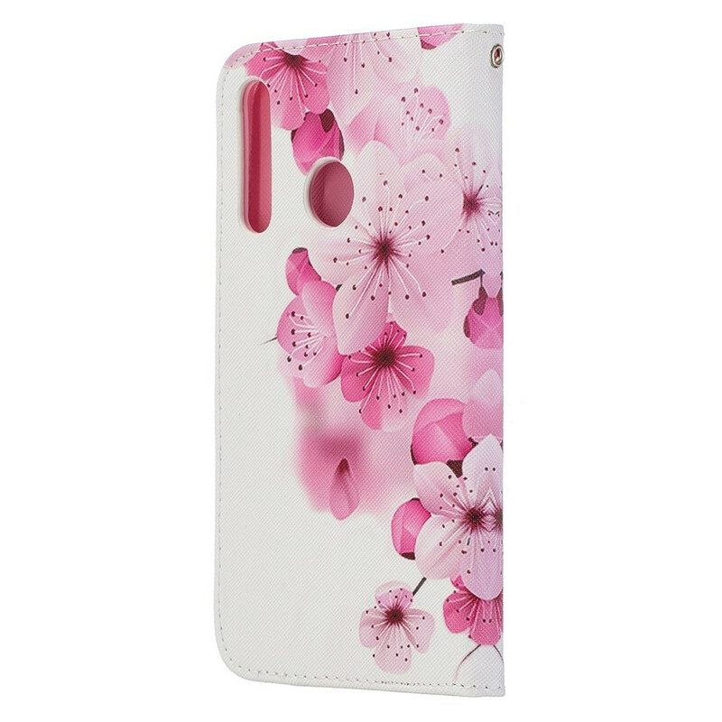 Κάλυμμα Honor 20 Lite / 20e με κορδονι Floral Discovery Με Λουράκι