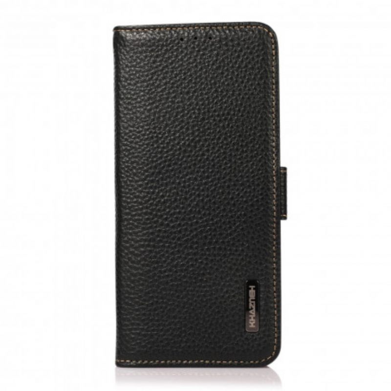 Κάλυμμα Sony Xperia 1 III Litchi Leather Khazneh Rfid