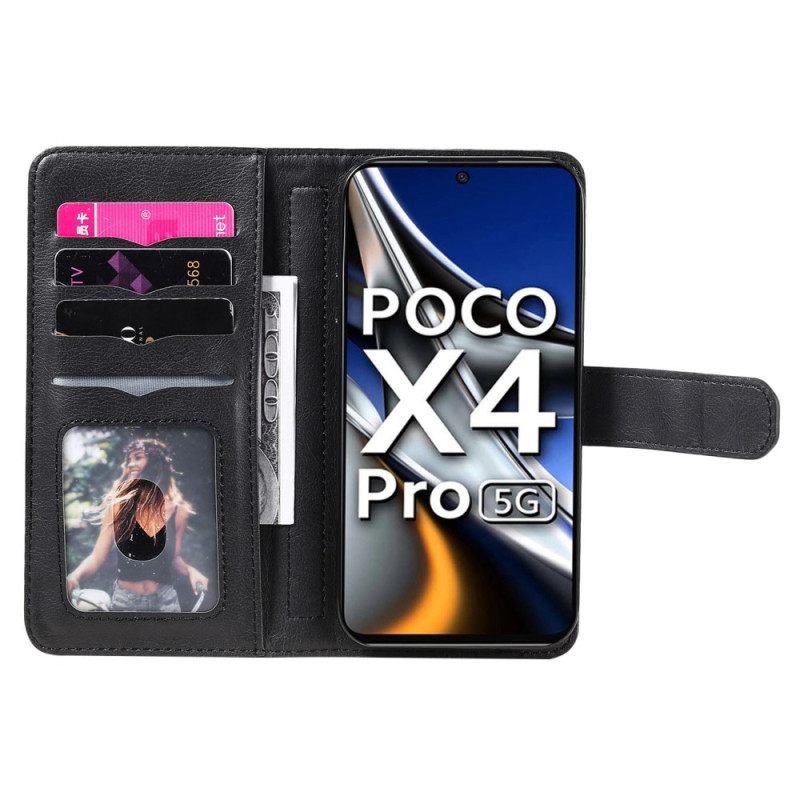 δερματινη θηκη Poco X4 Pro 5G 10 Κάτοχος Κάρτας