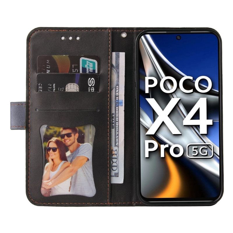 Κάλυμμα Poco X4 Pro 5G Δίχρωμο Με Λουράκι