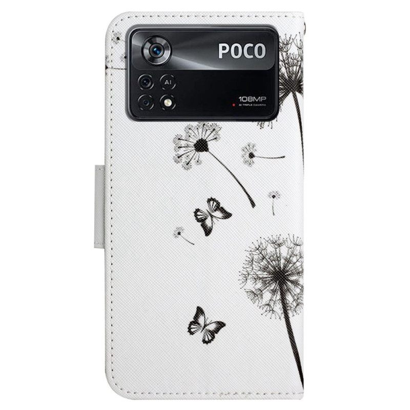 Κάλυμμα Poco X4 Pro 5G με κορδονι Dandelions Love With Strap