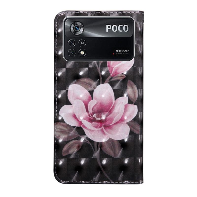 Κάλυμμα Poco X4 Pro 5G με κορδονι Floral Strappy