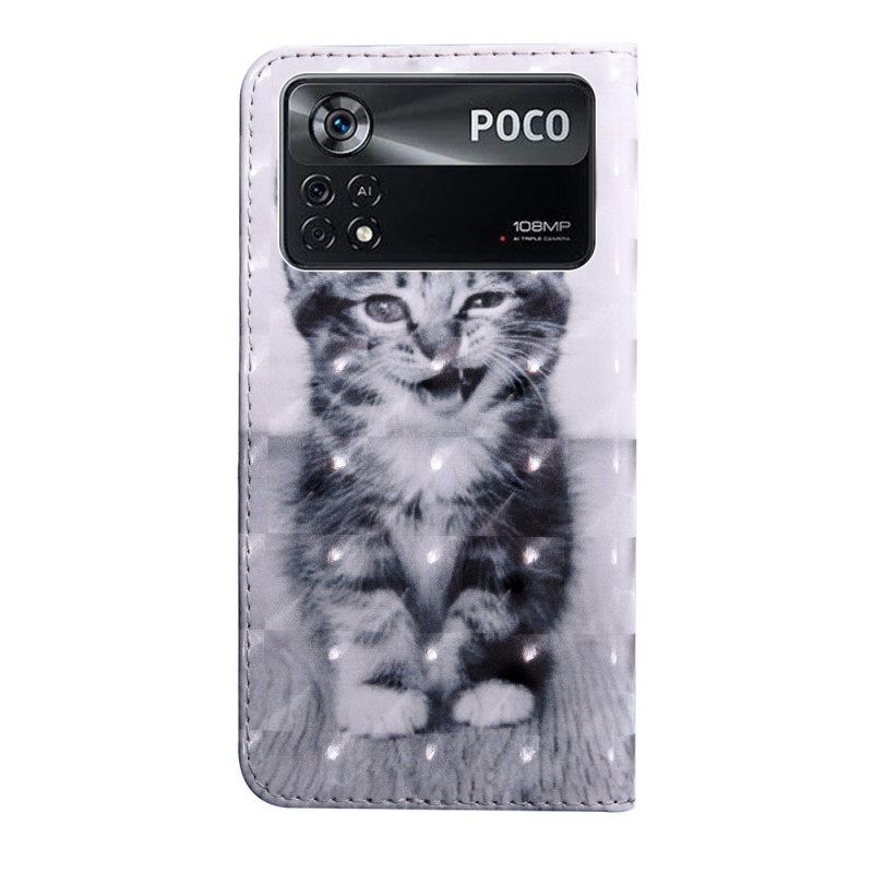 Κάλυμμα Poco X4 Pro 5G με κορδονι Strappy Kitten