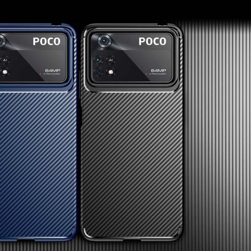 θηκη κινητου Poco X4 Pro 5G Εύκαμπτη Ίνα Άνθρακα