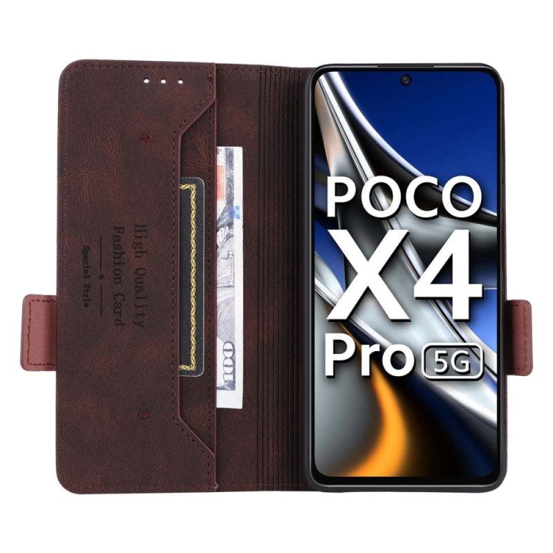 θηκη κινητου Poco X4 Pro 5G Θήκη Flip Κομψό Δερμάτινο Εφέ