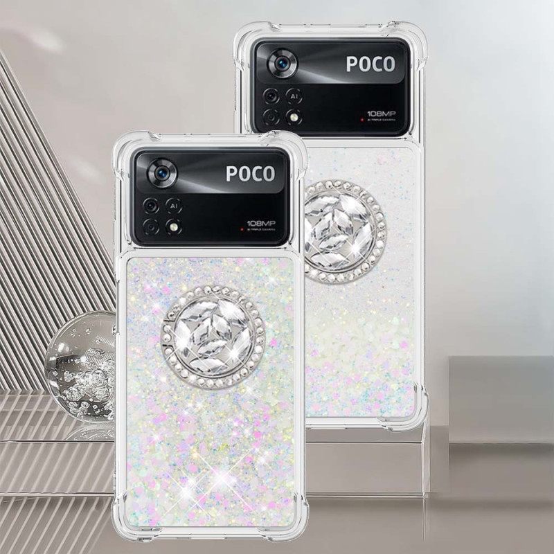 Θήκη Poco X4 Pro 5G Παγκιέτες Με Υποστήριξη Δαχτυλίδι