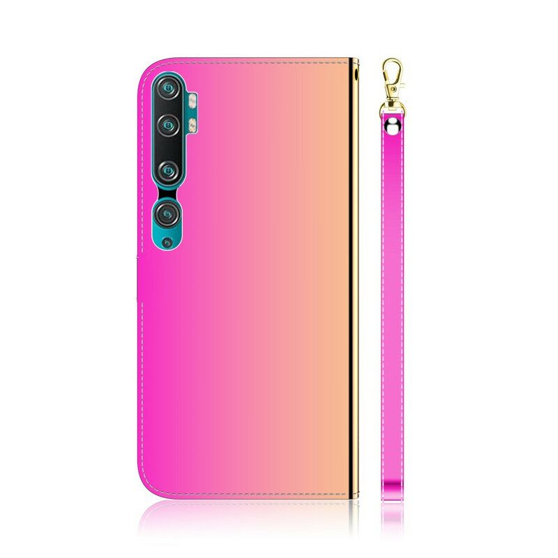 Θήκη Flip Xiaomi Mi Note 10 / 10 Pro Κάλυμμα Καθρέφτη Από Συνθετικό Δέρμα