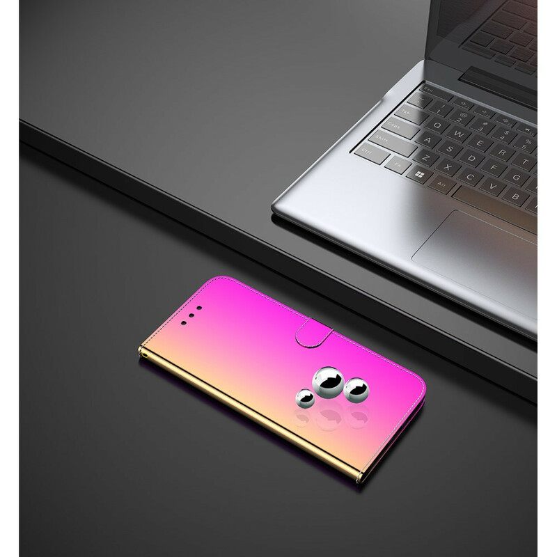 Θήκη Flip Xiaomi Mi Note 10 / 10 Pro Κάλυμμα Καθρέφτη Από Συνθετικό Δέρμα