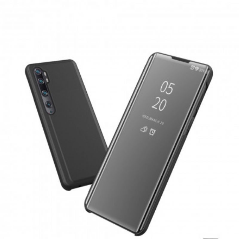 θηκη κινητου Xiaomi Mi Note 10 / 10 Pro Καθρέφτης Και Συνθετικό Δέρμα