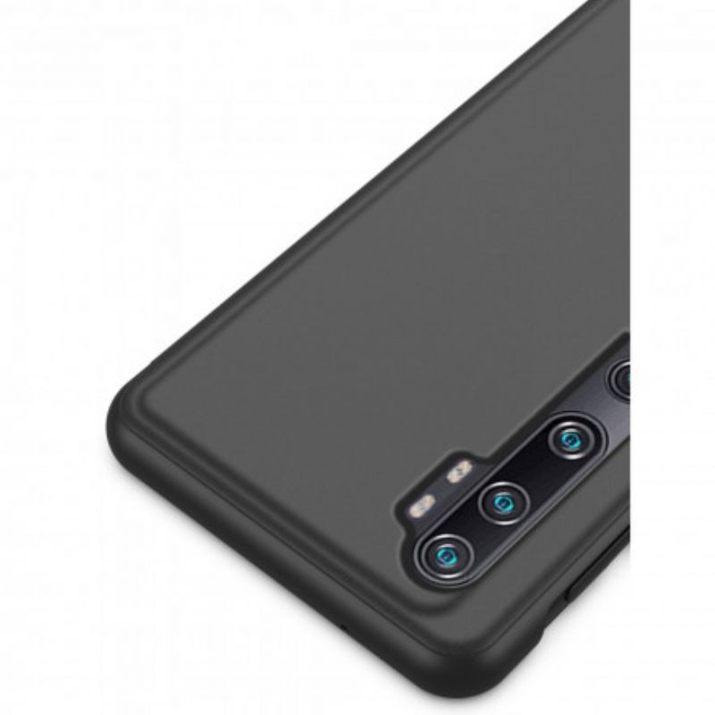 θηκη κινητου Xiaomi Mi Note 10 / 10 Pro Καθρέφτης Και Συνθετικό Δέρμα