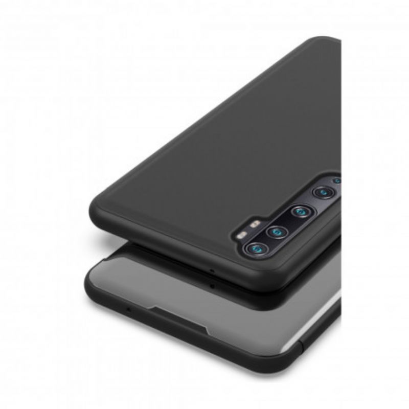 θηκη κινητου Xiaomi Mi Note 10 / 10 Pro Καθρέφτης Και Συνθετικό Δέρμα