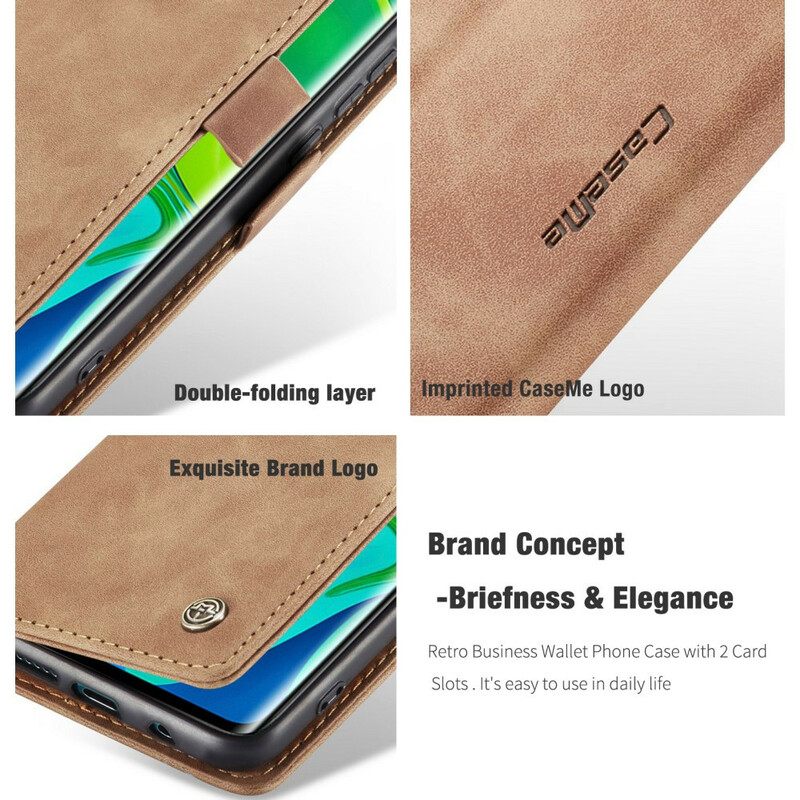 θηκη κινητου Xiaomi Mi Note 10 / 10 Pro Θήκη Flip Caseme Faux Leather