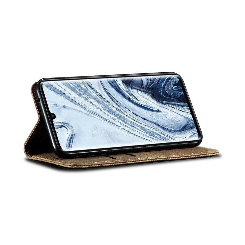 θηκη κινητου Xiaomi Mi Note 10 / 10 Pro Θήκη Flip Τζιν Ύφασμα