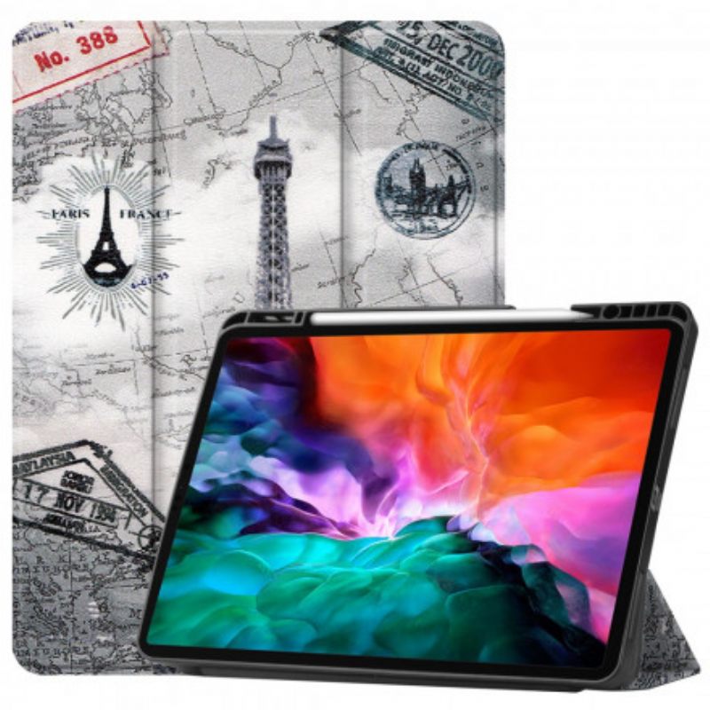 θηκη κινητου iPad Pro 12.9" (2021) (2020) (2018) Στήριγμα Γραφίδας Του Πύργου Του Άιφελ