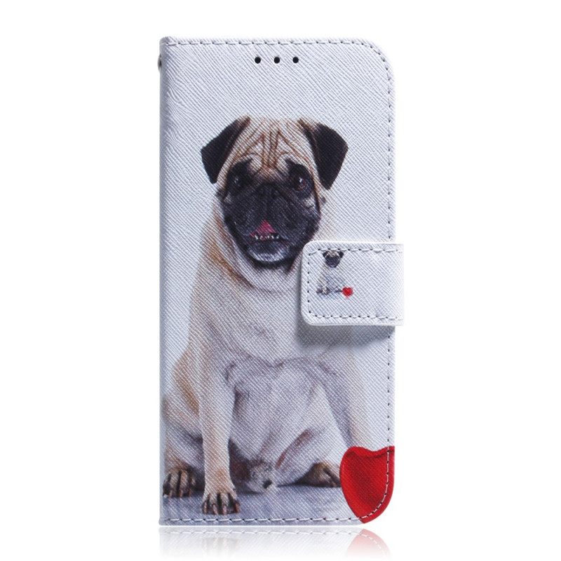 δερματινη θηκη Google Pixel 6 Pug Dog