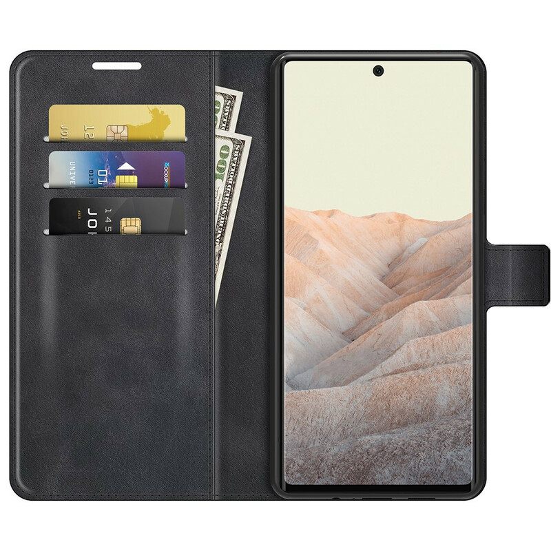 Θήκη Flip Google Pixel 6 Slim Extreme Leather Effect