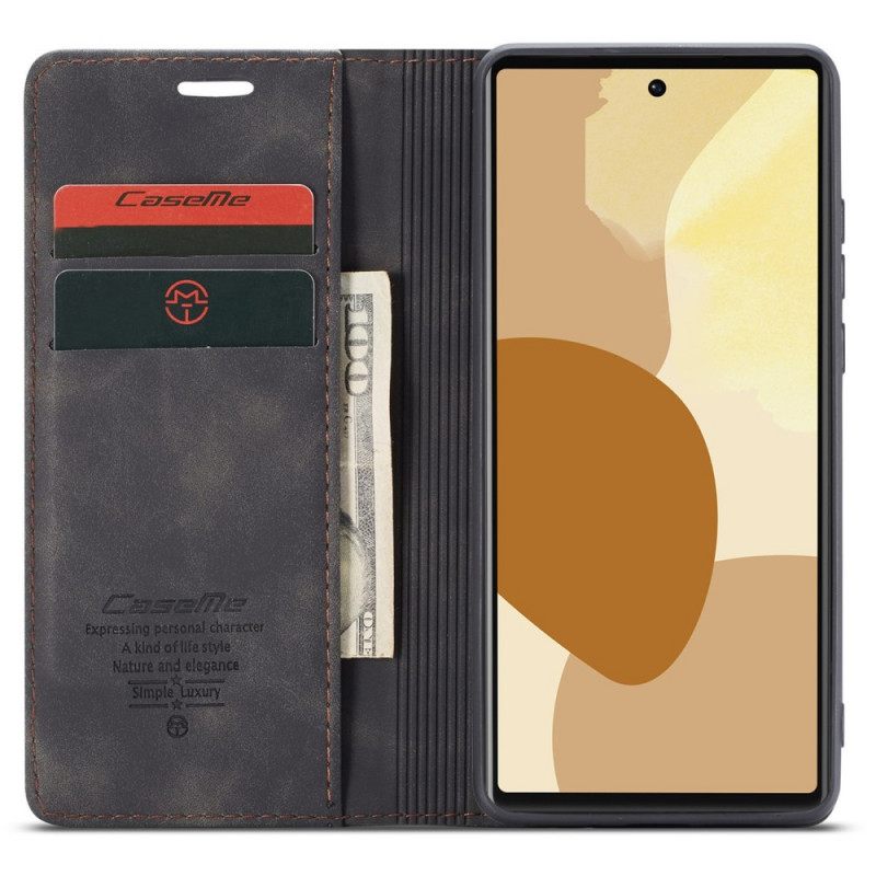 θηκη κινητου Google Pixel 6 Θήκη Flip Caseme Faux Leather