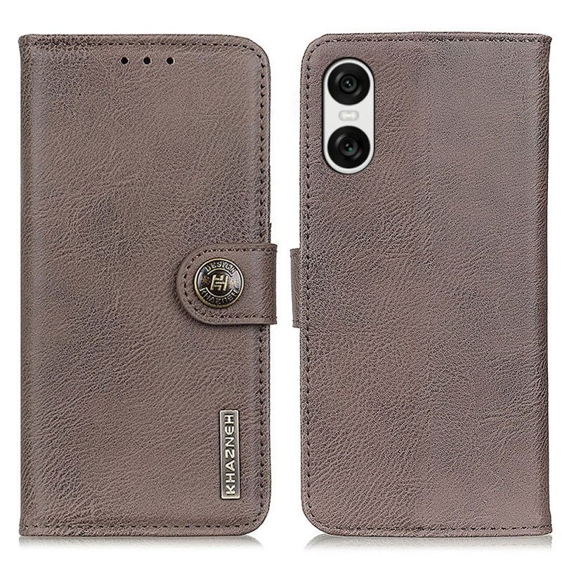 Δερματινη Θηκη Sony Xperia 10 Vi Retro Faux Leather Khazneh Σιλικόνης