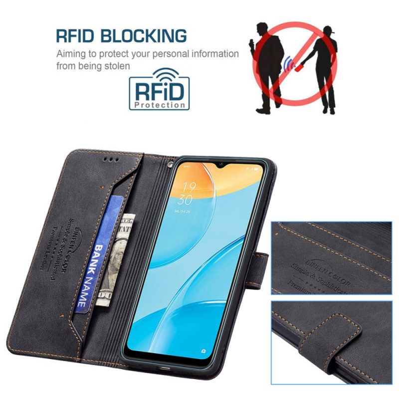 δερματινη θηκη Oppo A15 Binfen Color Rfid