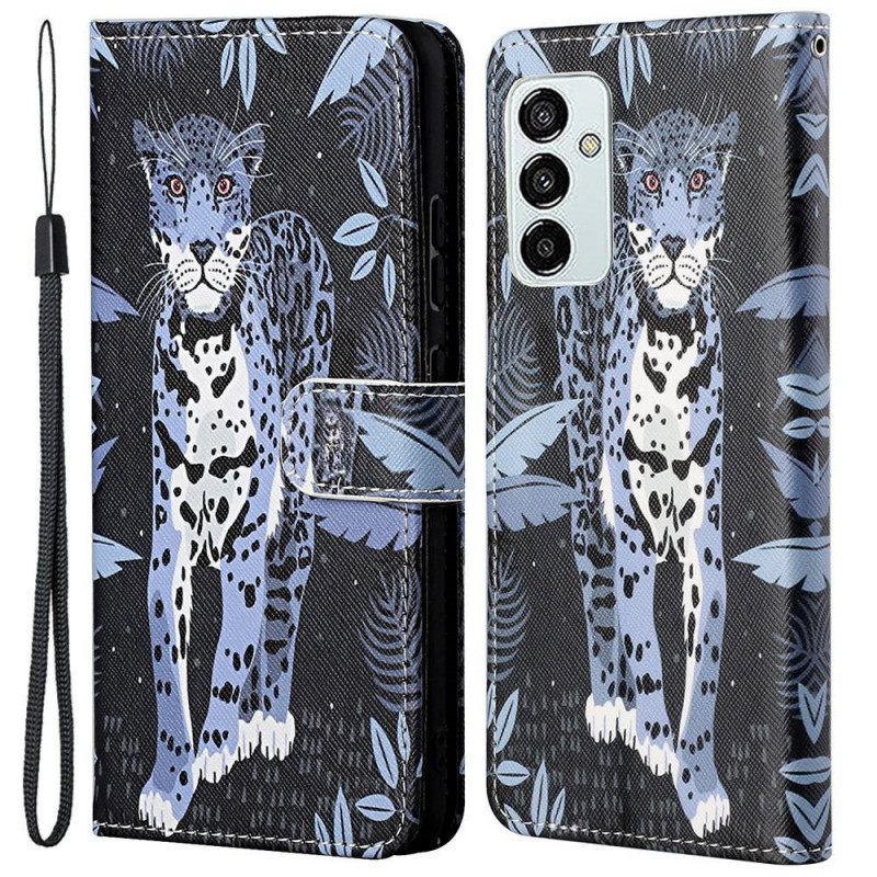 Κάλυμμα Samsung Galaxy M23 5G με κορδονι Strappy Leopard