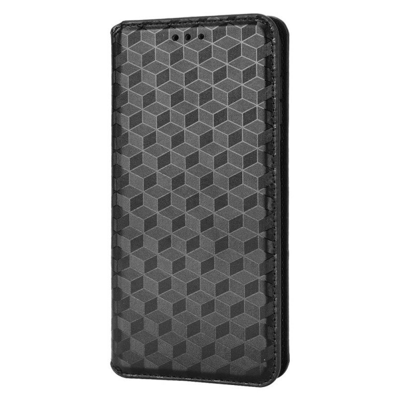 θηκη κινητου Samsung Galaxy M23 5G Θήκη Flip 3d Cube Leather Effect