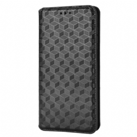 θηκη κινητου Samsung Galaxy M23 5G Θήκη Flip 3d Cube Leather Effect