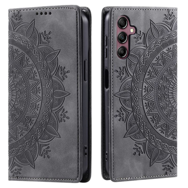 Δερματινη Θηκη Samsung Galaxy A15 Suede Mandala Style