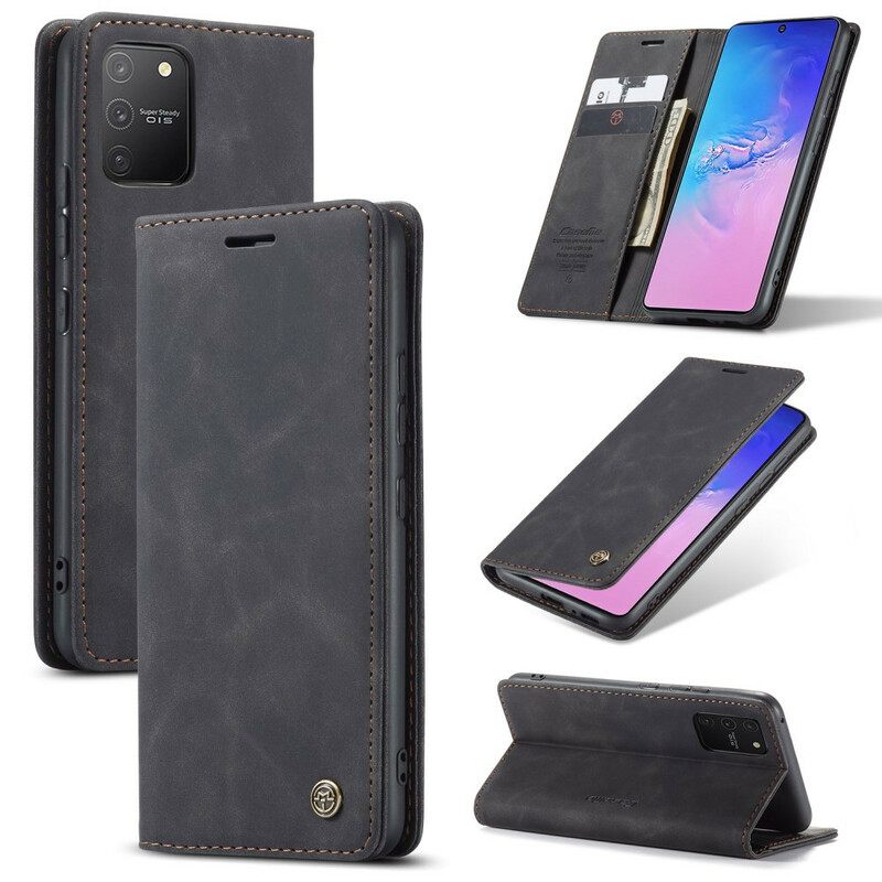 θηκη κινητου Samsung Galaxy S10 Lite Θήκη Flip Caseme Faux Leather