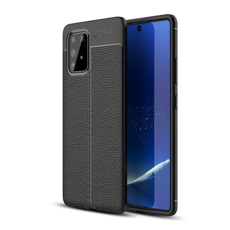 Θήκη Samsung Galaxy S10 Lite Δερμάτινο Εφέ Litchi Διπλής Γραμμής