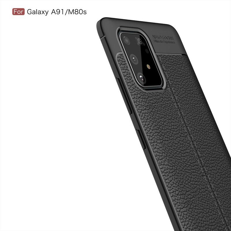 Θήκη Samsung Galaxy S10 Lite Δερμάτινο Εφέ Litchi Διπλής Γραμμής