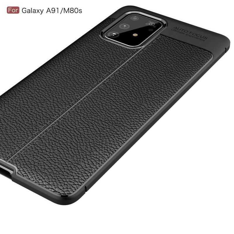 Θήκη Samsung Galaxy S10 Lite Δερμάτινο Εφέ Litchi Διπλής Γραμμής