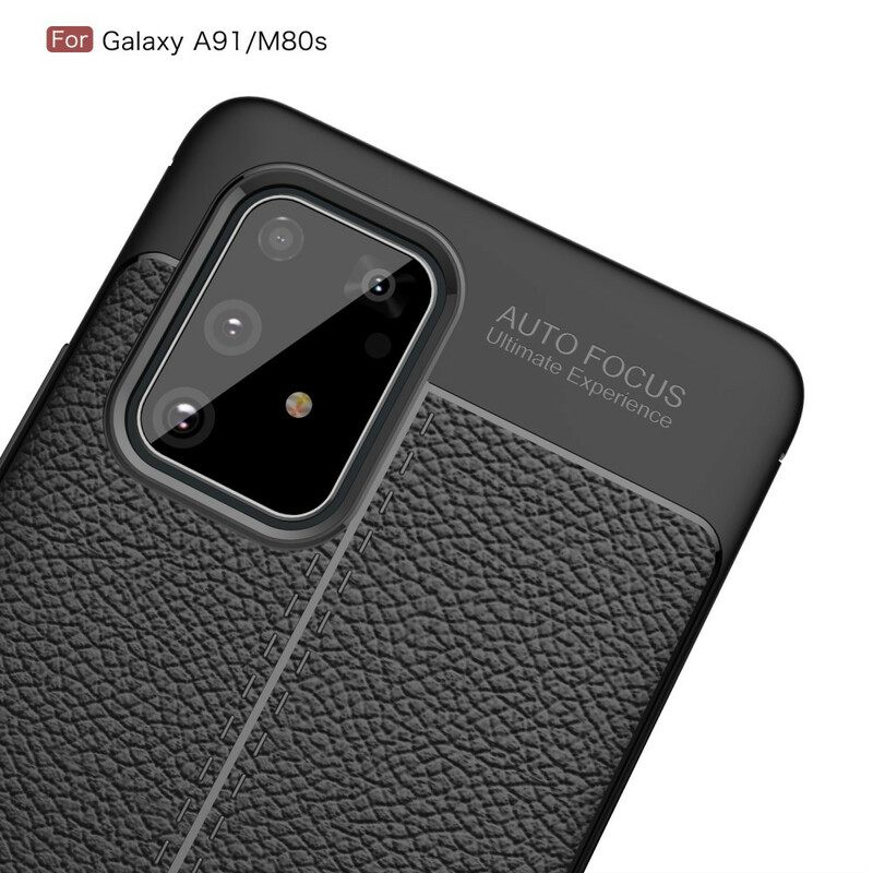 Θήκη Samsung Galaxy S10 Lite Δερμάτινο Εφέ Litchi Διπλής Γραμμής